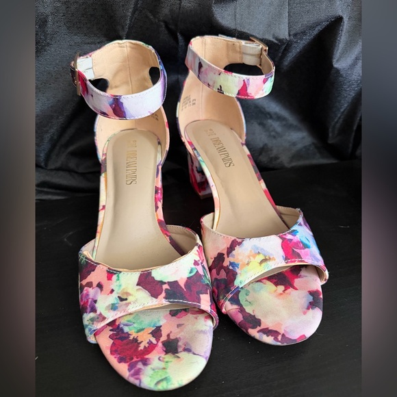 Dream Pairs Shoes - Dream Pairs Multicolor Floral Sandals
